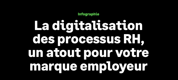 Infographie : La digitalisation des processus RH, un atout pour votre marque employeur
