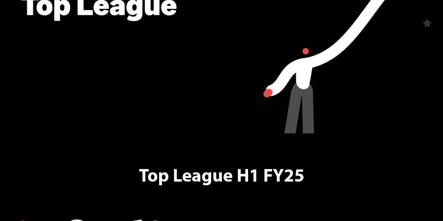 Infoclip dans la Top League Sage H1 FY25 pour le 2ème trimestre consécutif !